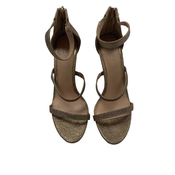 Kelly & Katie Womens Glitter Strappy Sandals 8.5 US Gold - Picture 7 of 7